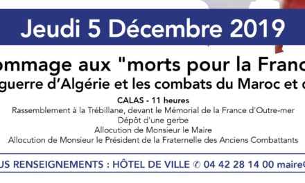 Commémoration : Hommage aux morts pour la France