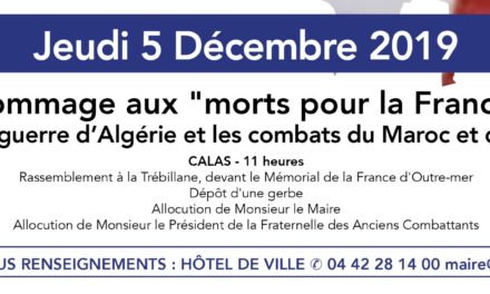 Commémoration : Hommage aux morts pour la France