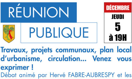 Réunion publique du 5 décembre 2019