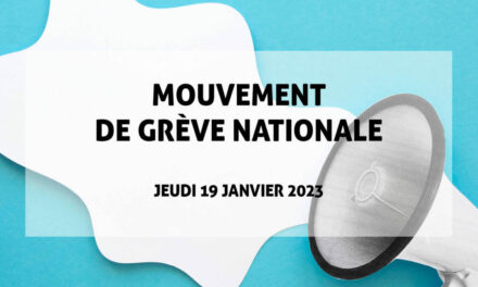 GRÊVE DU 19 JANVIER 2023