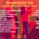 Préinscriptions école municipale de musique