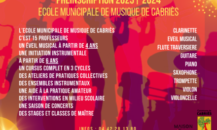 Préinscriptions école municipale de musique