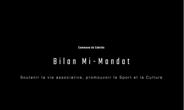 3️⃣ -36 MOIS D’UNE ÉQUIPE AU TRAVAIL POUR LES CABRIESSIENS  🎥