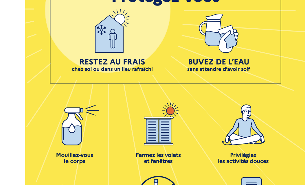 INFO CHALEUR : ON ADOPTE LES BONS RÉFLEXES