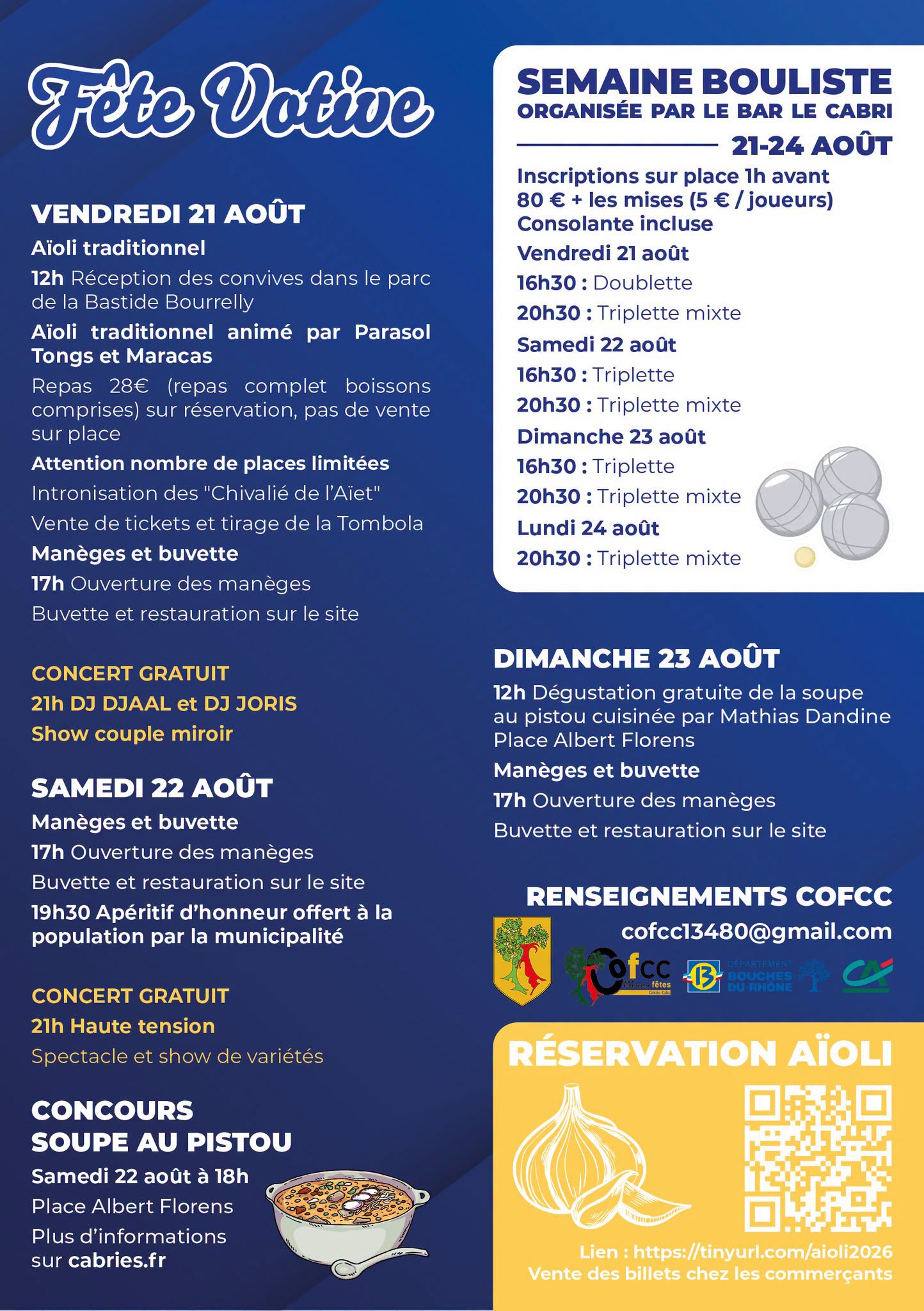Fête Votive 2026