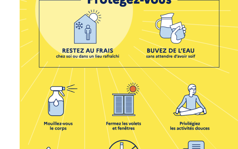 INFO CHALEUR : ON ADOPTE LES BONS RÉFLEXES